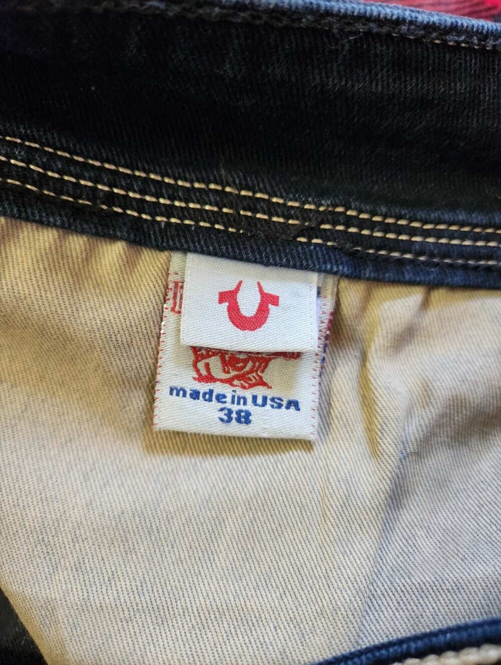 True Religion Ricky Super QT Straight Jeans Made in USA 38 NWOT - Picture 12 of 14